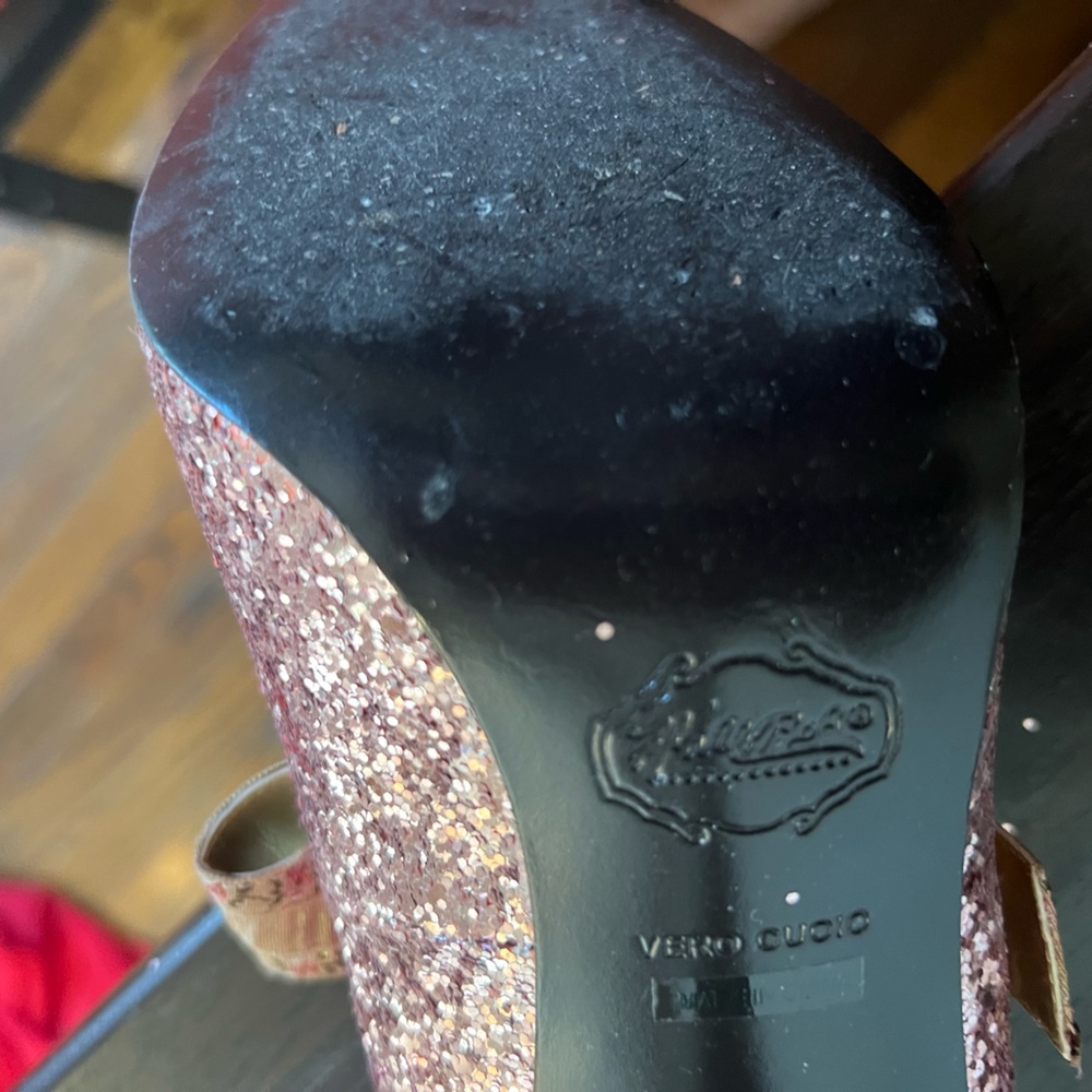 PINK SEQUINS STILETTOS Size 8